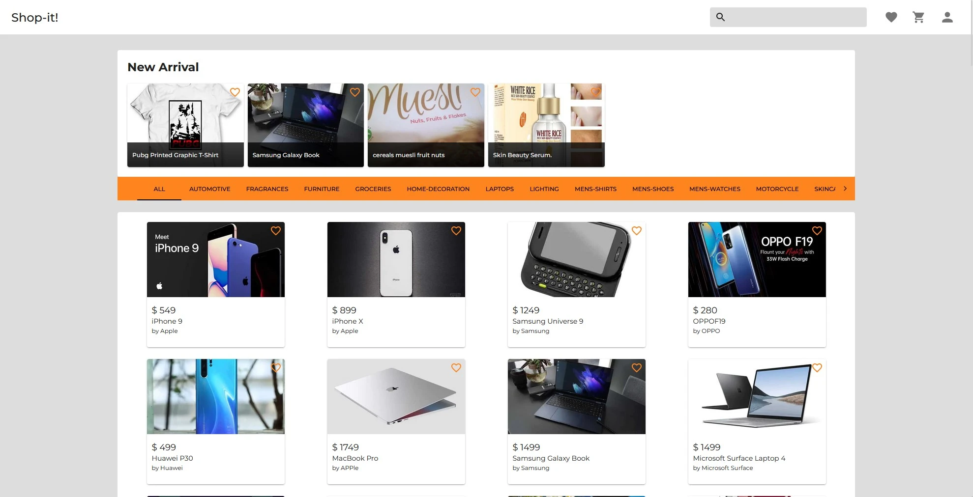 Shop-it! project